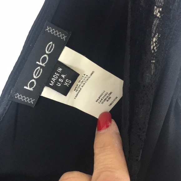 Bebe  HIGH LOW BLACK DRESS - Picture 3 of 6